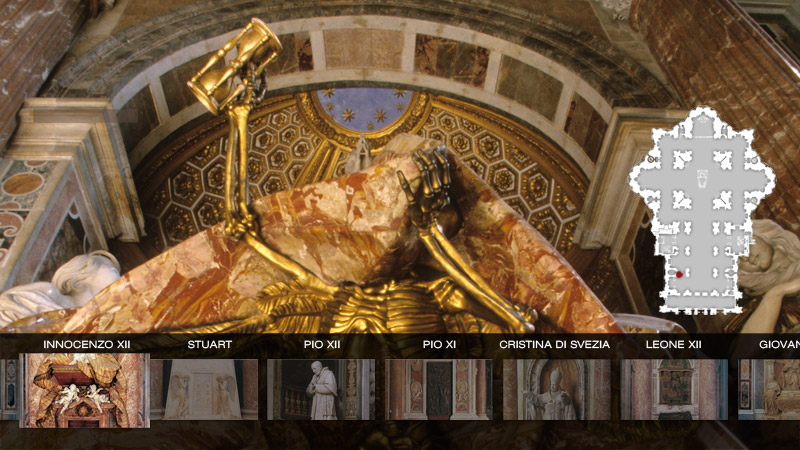 Basilica S Pietro 3d Monumenti funebri