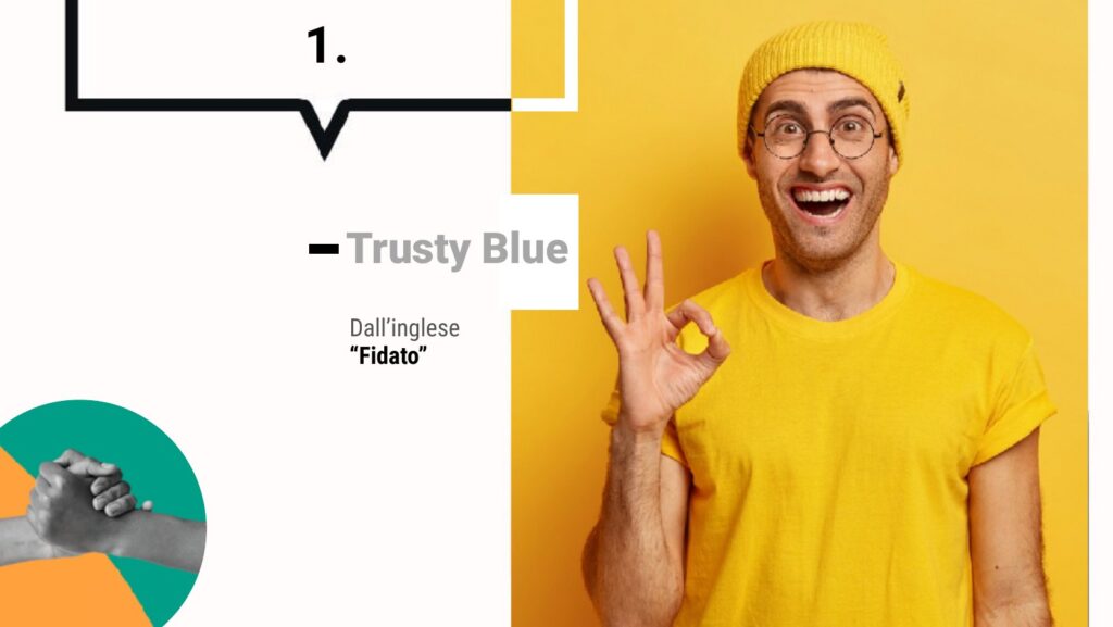 Proposta di naming Trusty Blue, dall'inglese fidato