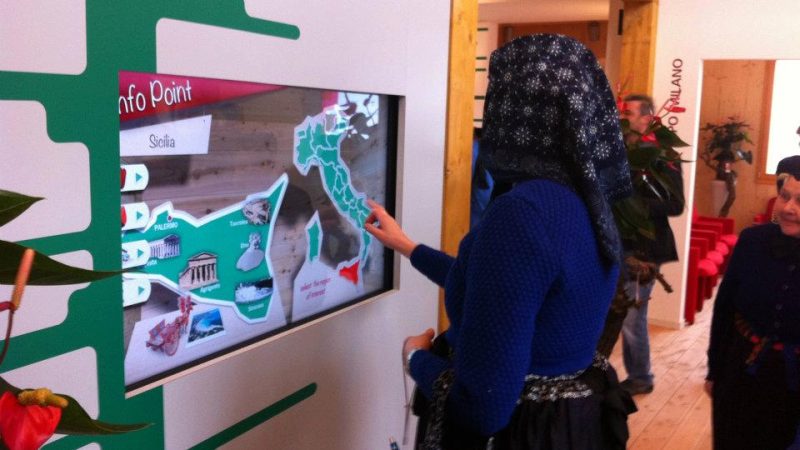 Progettazione e realizzazione pannelli interattivi fiere